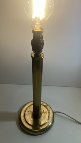 Antique brass bedside lamp - brass,