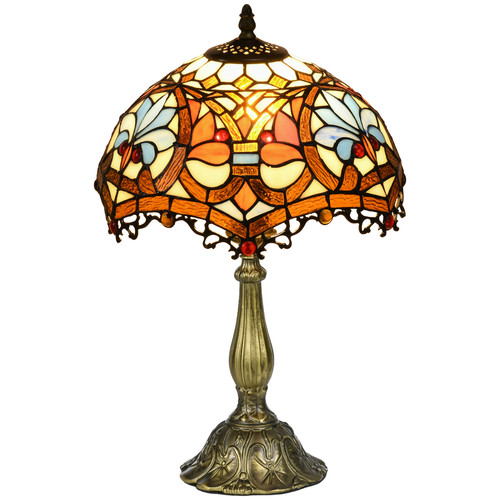 Homcom antique table lamp - antique,
