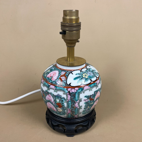 Oriental ceramic lamp - oriental,