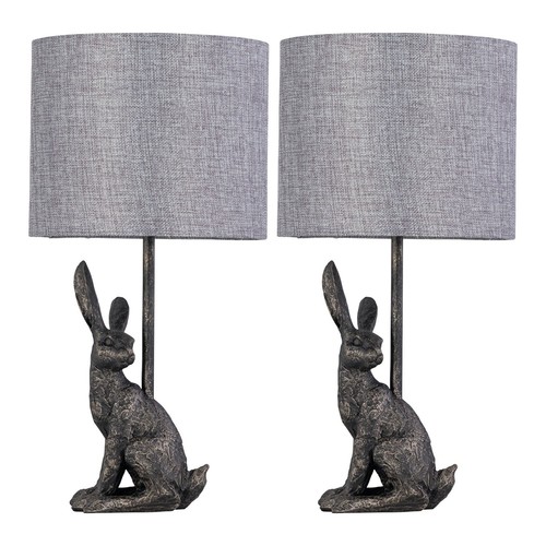 Set antique gold rabbit - 2,