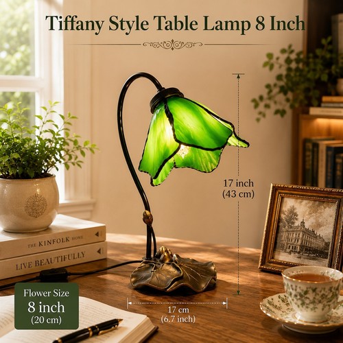 Antique tiffany style - tiffany, green