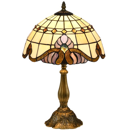 Tiffany stained glass table - stained,