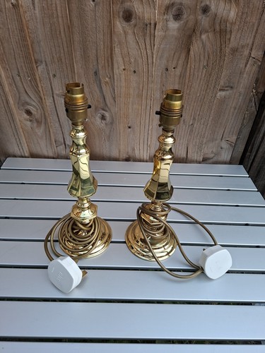 Pair vintage bhs brass - of,