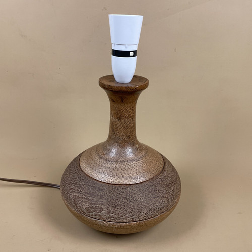 Hand carved wood lamp wooden - hand,