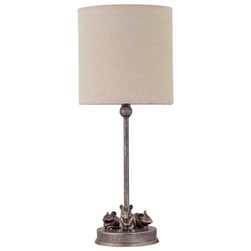 Antique mouse table lamp - mouse,