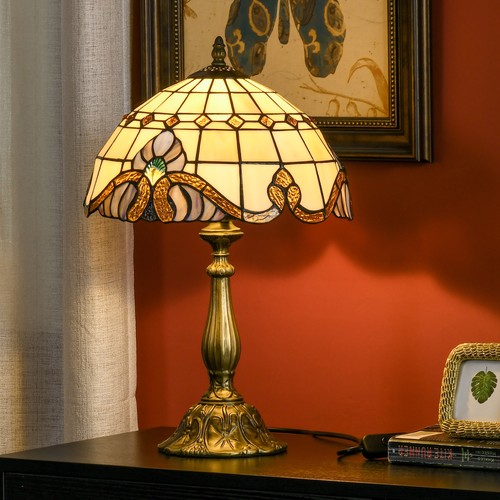 Tiffany stained glass table - tiffany,