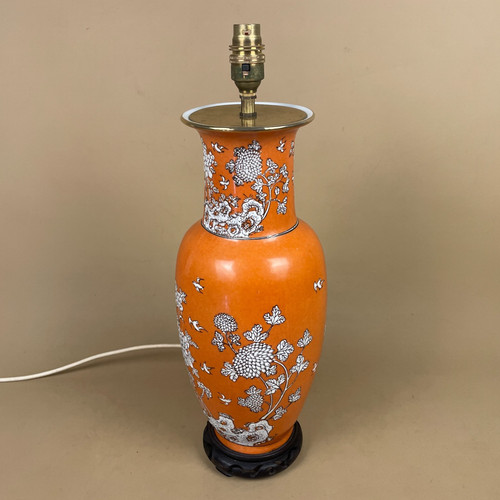 Oriental ceramic lamp - ceramic, light