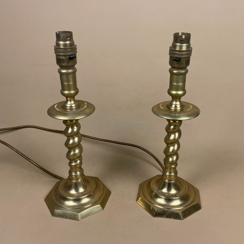 Pair vintage metal gold - pair,