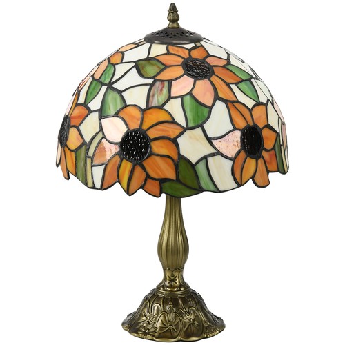 Homcom stained glass table - stained,