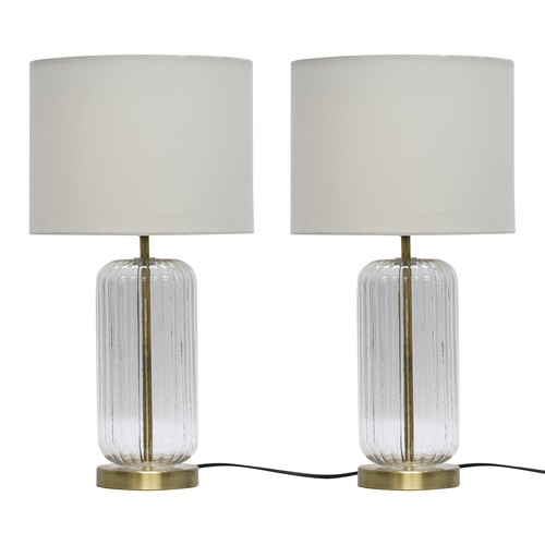 Set ribbed glass 49cm - set, 2