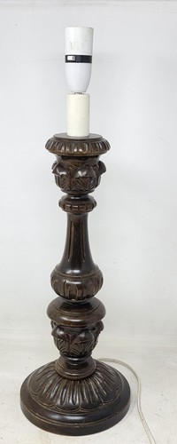 Antique wooden lamp light - wooden,