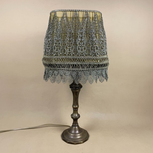 Antique metal gold brass lamp - antique,