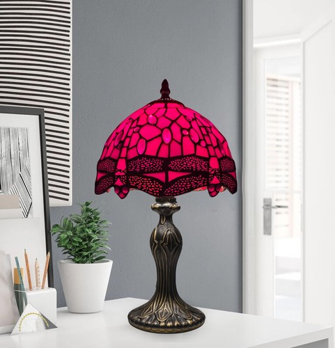 Antique tiffany style red - style, 8"