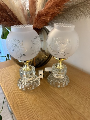 Pair vintage art deco globe - art,